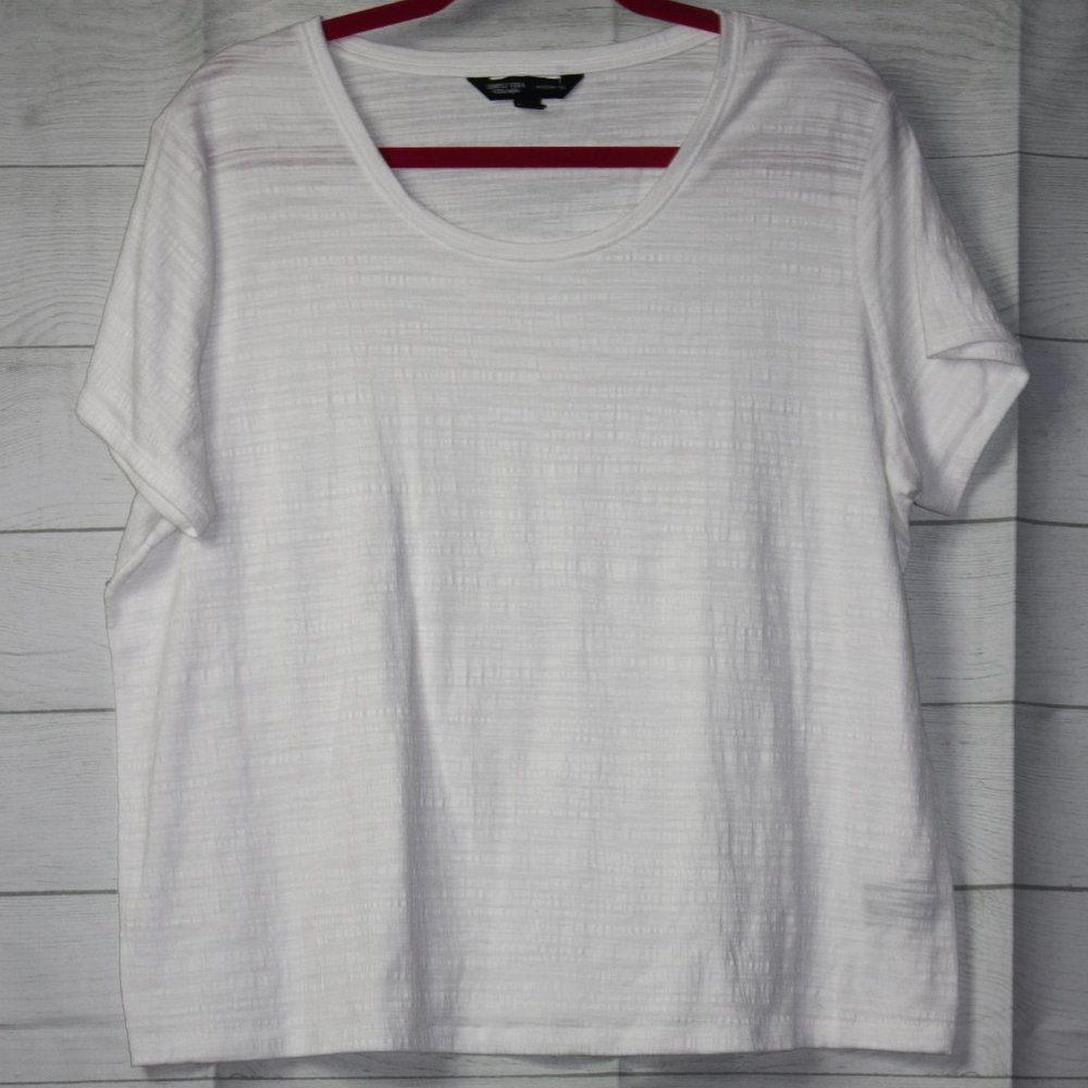 Simply Very by Vera Wang White Modern Tee in XL
